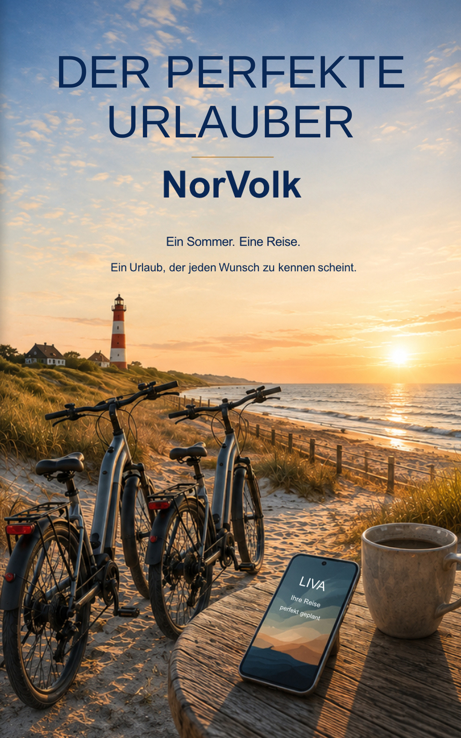 Der perfekte Urlauber von NorVolk – originalgetreue Vorderseite, 5 × 8 Zoll